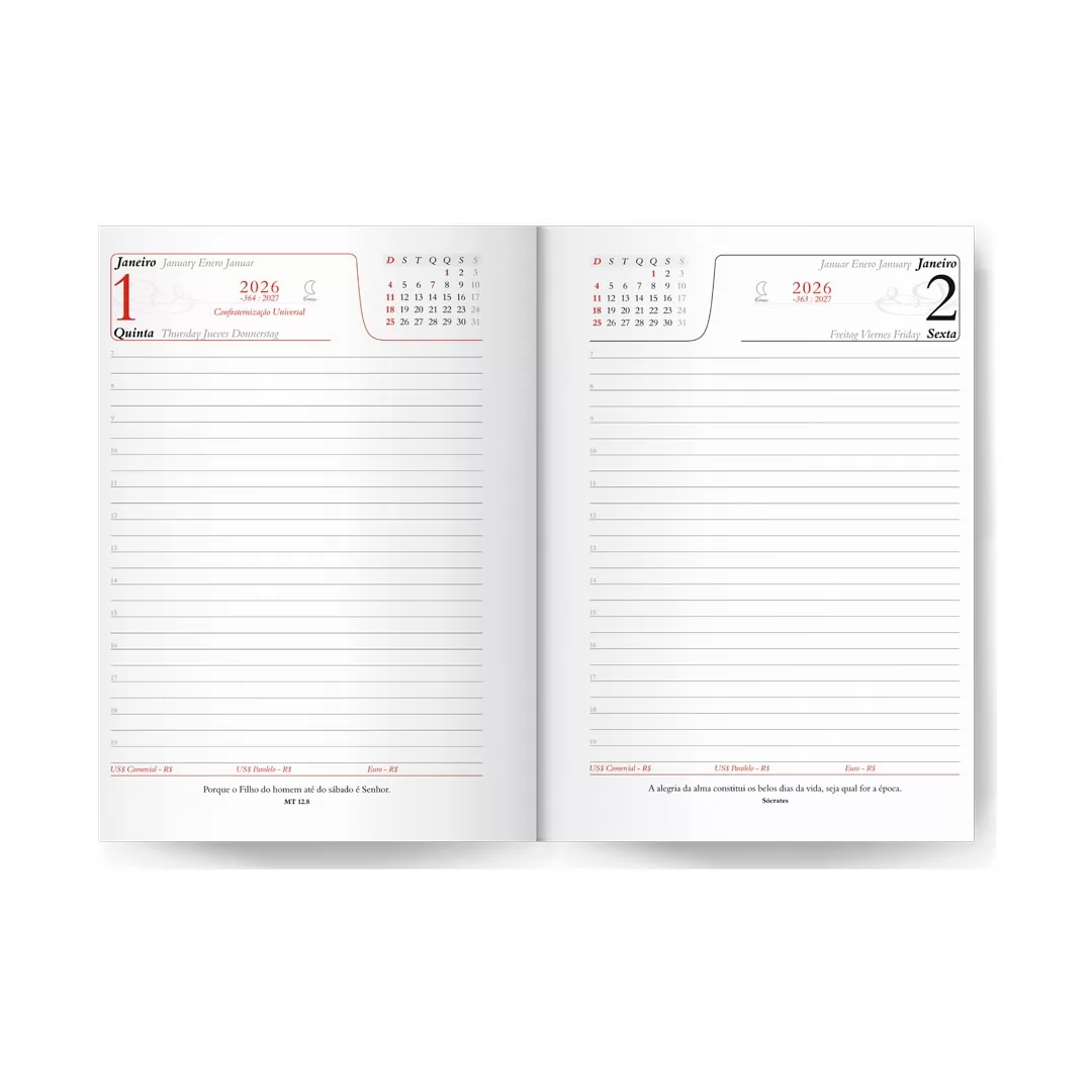 Agenda Lisa Preta