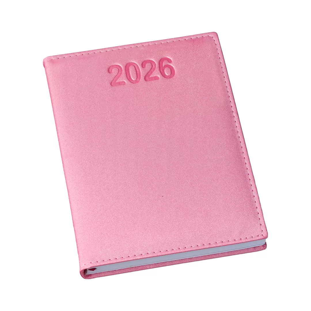 Agenda Metalizada Lisa Rosa