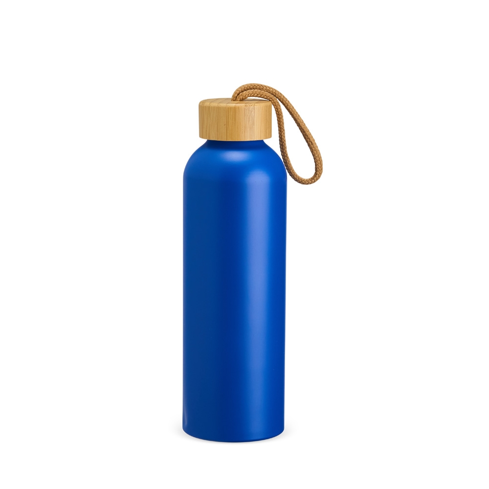 Garrafa de Alumínio com Tampa de Bambu 800ml