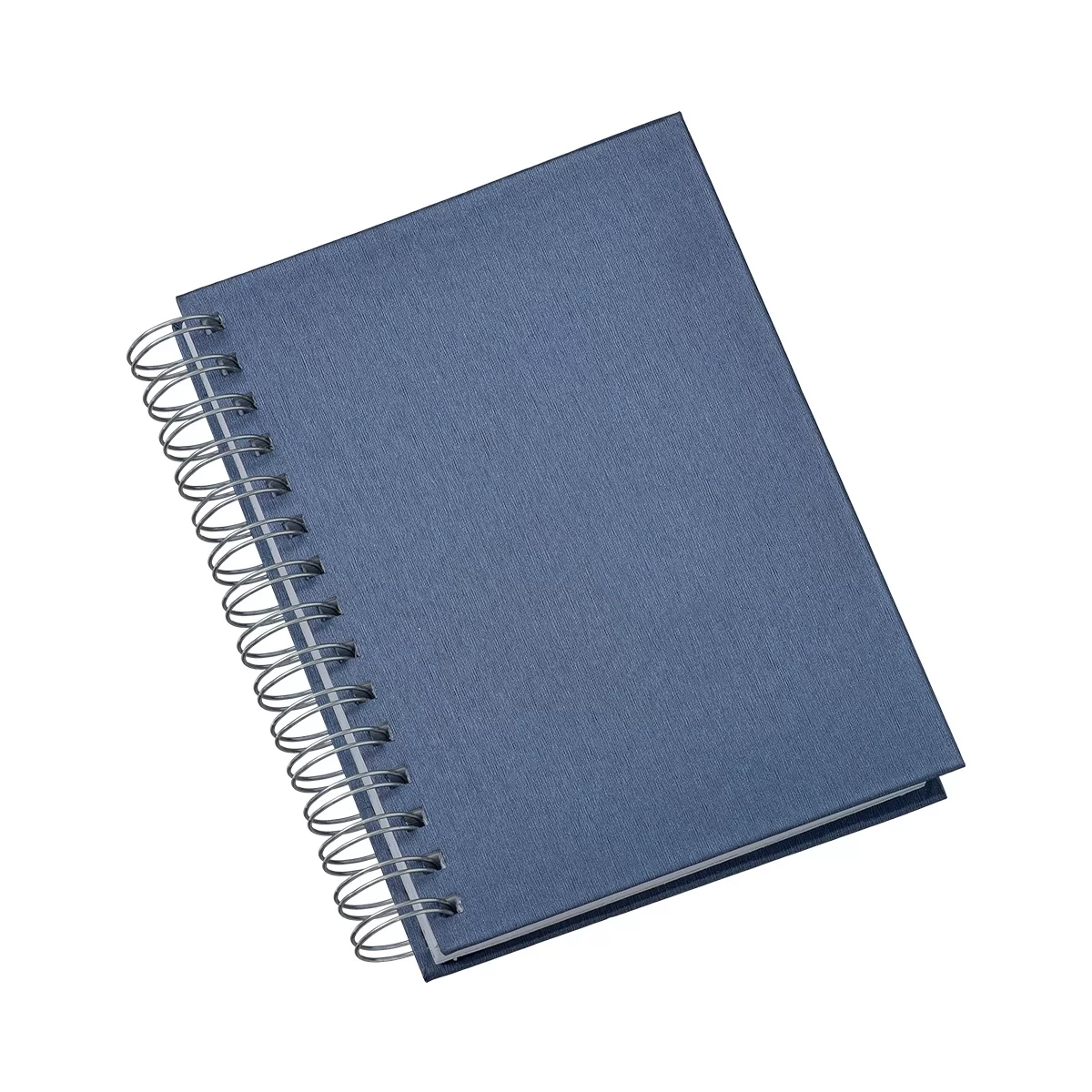 Agenda Wire Metalizada Lisa Azul