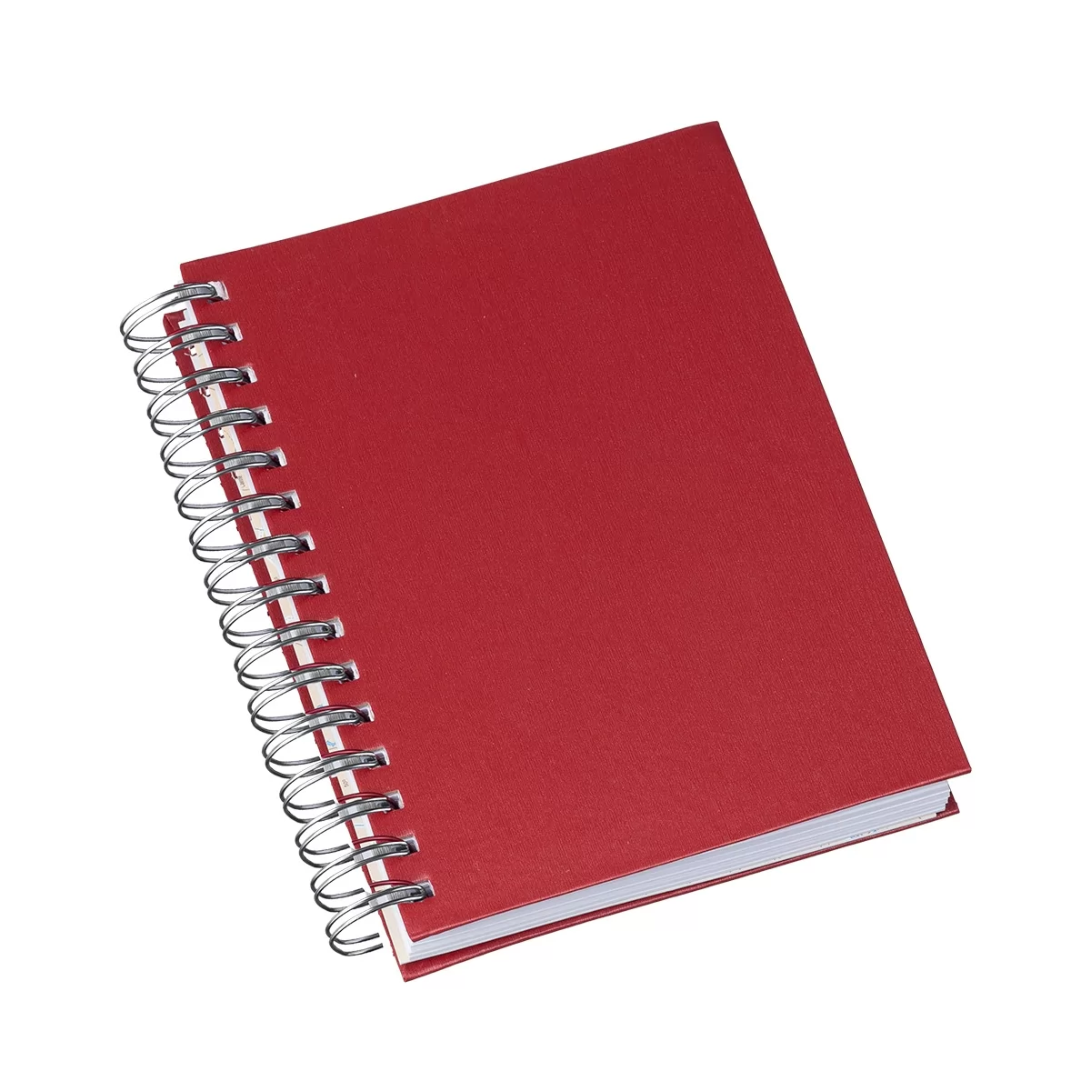 Agenda Wire-o Metalizada Lisa Vermelha
