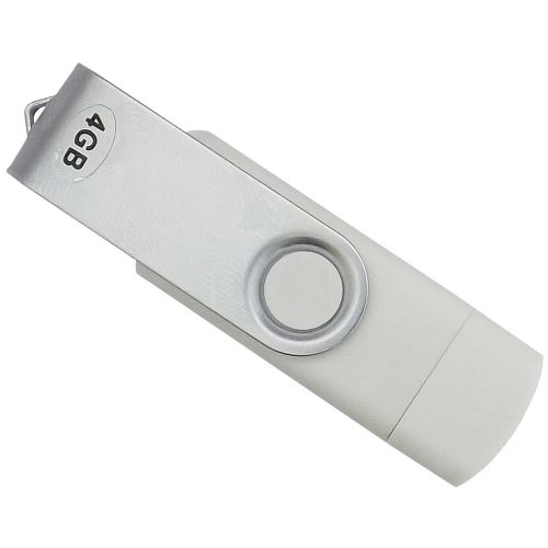 Pen Drive 4GB + Micro Usb p/ Smartphone 