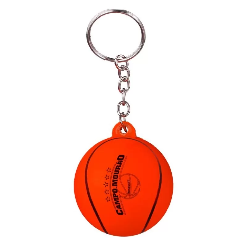 Chaveiro Bolinha de Basquete Vinil