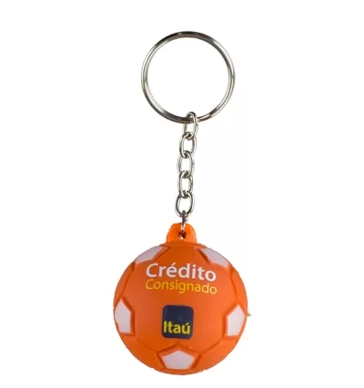 Chaveiro Bolinha de Futebol em Vinil 