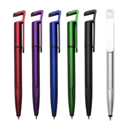 Caneta Plástica Touch com Suporte