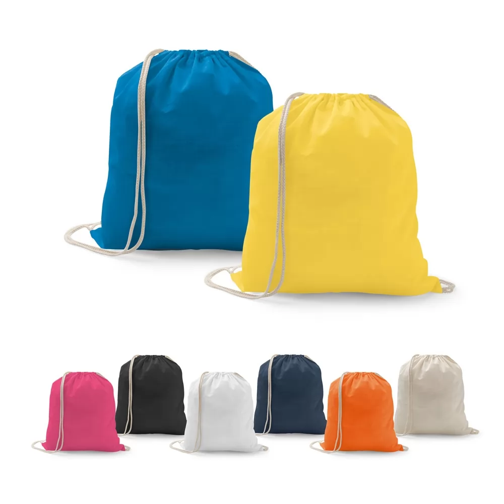 ISTANBUL. Sacola tipo mochila em algodão reciclado e poliéster reciclado (140 g/m²)