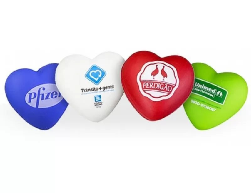 Corações anti stress personalizados