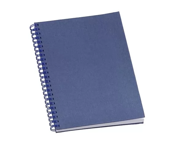 Caderno de Negocios Metalizado Azul 